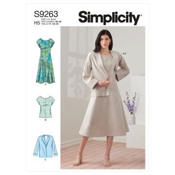 Simplicity patroon 9263 maat 32 t/m 40