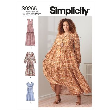 Simplicity patroon 9265 maat 32 t/m 44