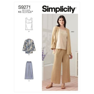 Simplicity patroon 9271 maat 44 t/m 52