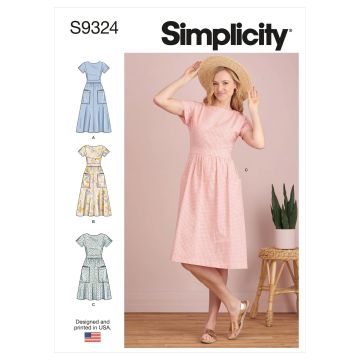 Simplicity patroon 9324 maat 32 t/m 40