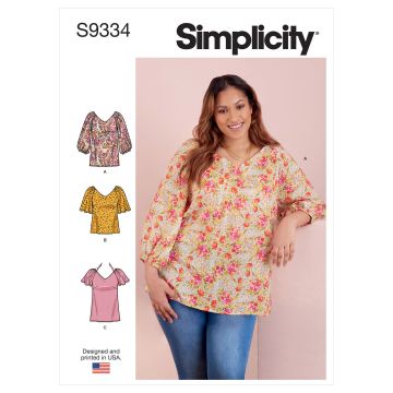 Simplicity patroon 9334 maat 46 t/m 54