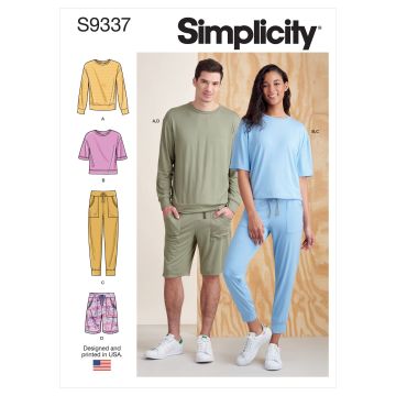 Simplicity patroon 9337 maat 30 t/m 46