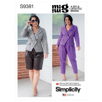 Simplicity patroon 9381 maat 48 t/m 56