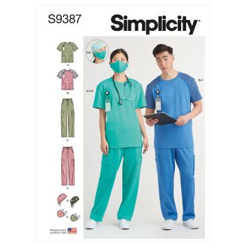 Simplicity patroon 9387 maat 32 t/m 52