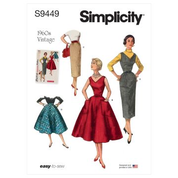 Simplicity patroon 9449 maat 42 t/m 50