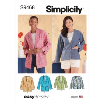 Simplicity patroon 9468 maat 32 t/m 40