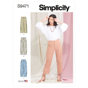 Simplicity patroon 9471 maat 32 t/m 40
