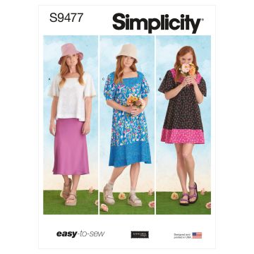 Simplicity patroon 9477 maat 30 t/m 52
