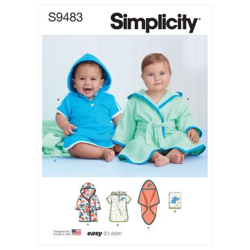 Simplicity patroon 9483 maat 50 t/m 92
