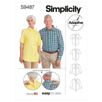Simplicity patroon 9487 maat 30 t/m 46