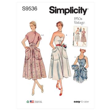 Simplicity patroon 9536 maat 32 t/m 40