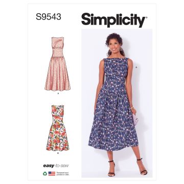 Simplicity patroon 9543 maat 32 t/m 44