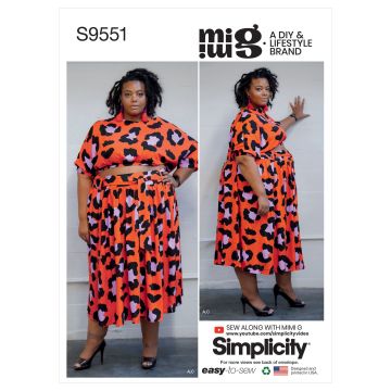 Simplicity patroon 9551 maat 52 t/m 60