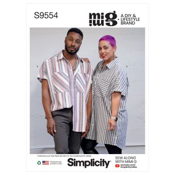 Simplicity patroon 9554 maat 30 t/m 52