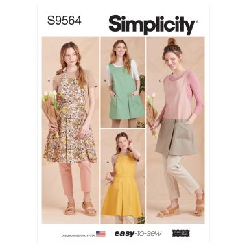 Simplicity patroon 9564 maat 32 t/m 50