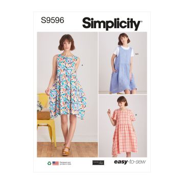 Simplicity patroon 9596 maat 32 t/m 50