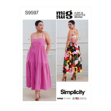 Simplicity patroon 9597 maat 32 t/m 40