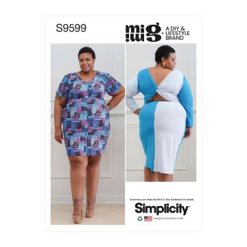 Simplicity patroon 9599 maat 44 t/m 52