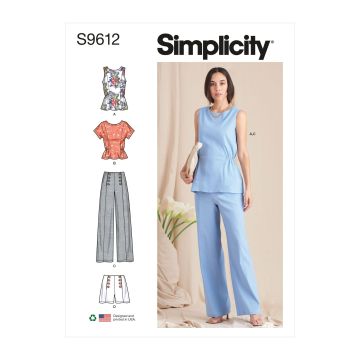 Simplicity patroon 9612 maat 40 t/m 48
