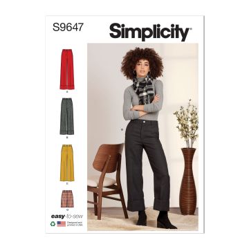 Simplicity patroon 9647 maat 40 t/m 48