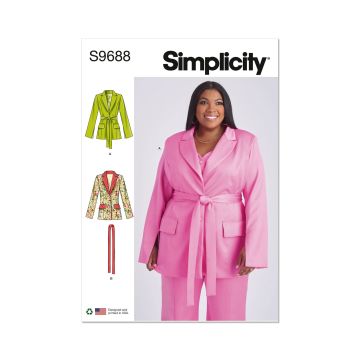 Simplicity patroon 9688 maat 56 t/m 64