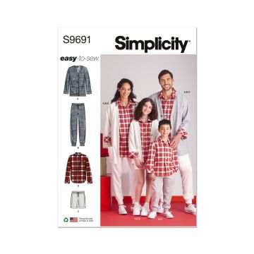 Simplicity patroon 9691 maat 30 t/m 46
