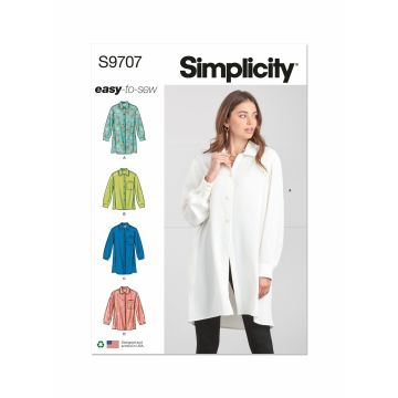 Simplicity patroon 9707 maat 38 t/m 46