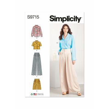Simplicity patroon 9715 maat 34 t/m 42