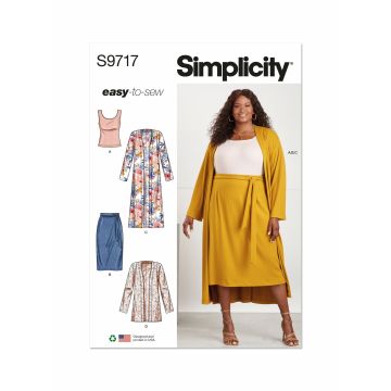 Simplicity patroon 9717 maat 46 t/m 54