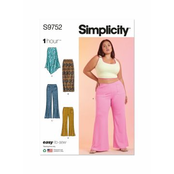 Simplicity patroon 9752 maat 46 t/m 54