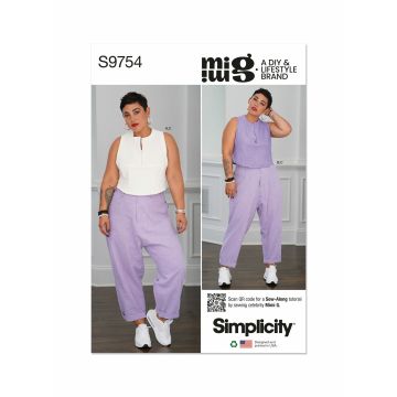Simplicity patroon 9754 maat 34 t/m 42