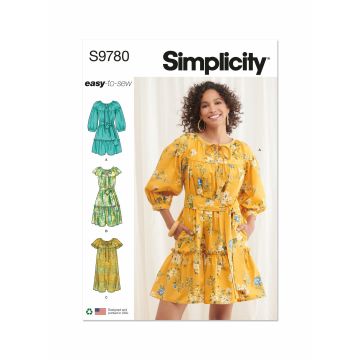 Simplicity patroon 9780 maat 32 t/m 40
