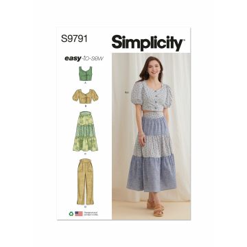 Simplicity patroon 9791 maat 38 t/m 46