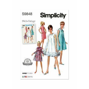 Simplicity patroon 9848 maat 34 t/m 42