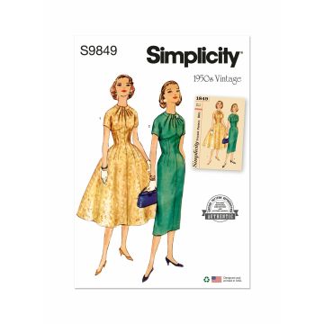 Simplicity patroon 9849 maat 32 t/m 40