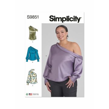 Simplicity patroon 9851 maat 46 t/m 54