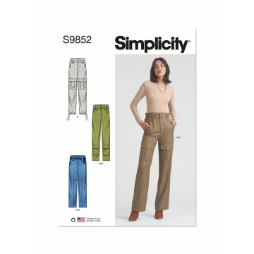 Simplicity patroon 9852 maat 44 t/m 52