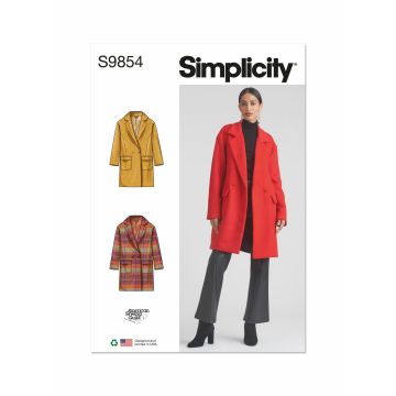 Simplicity patroon 9854 maat 34 t/m 42