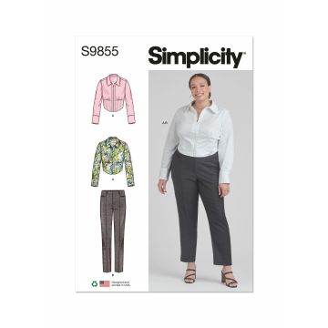 Simplicity patroon 9855 maat 36 t/m 44