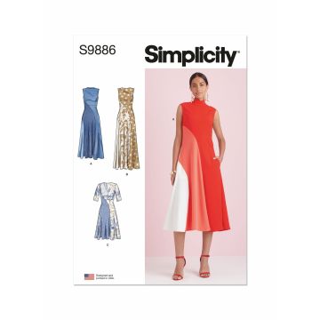 Simplicity patroon 9886 maat 34 t/m 42