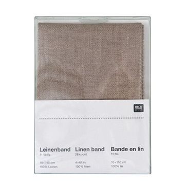 SB Linnen band Ecru 10-155 CM, 11-FAEDIG