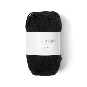 Ricorumi katoengaren zwart 25gr #060