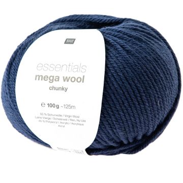 Rico Essentials Mega Wool Chuncky Donker Blauw #012