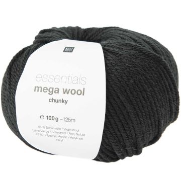 Rico Essentials Mega Wool Chuncky Zwart #016