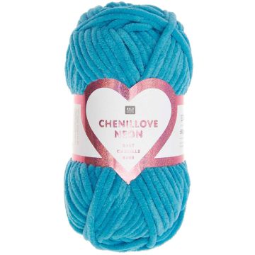 Rico Creative Chenillove neon turkoois