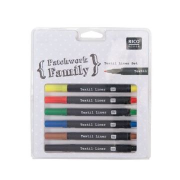 Textile Liner Set Patchwork Basic (6st)