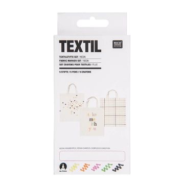 Textile Marker Set Neon (5st)