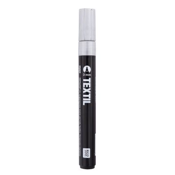 Textile Marker Dark Fabric Silver