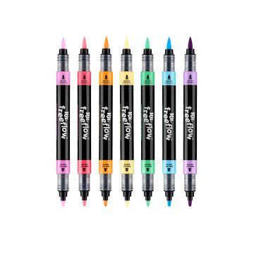 Stiften set 7 stuks Rit FreeFlow Marker Jellied Brights