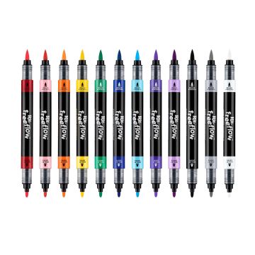 Stiften set 12 stuks Rit FreeFlow Marker Mega Mix